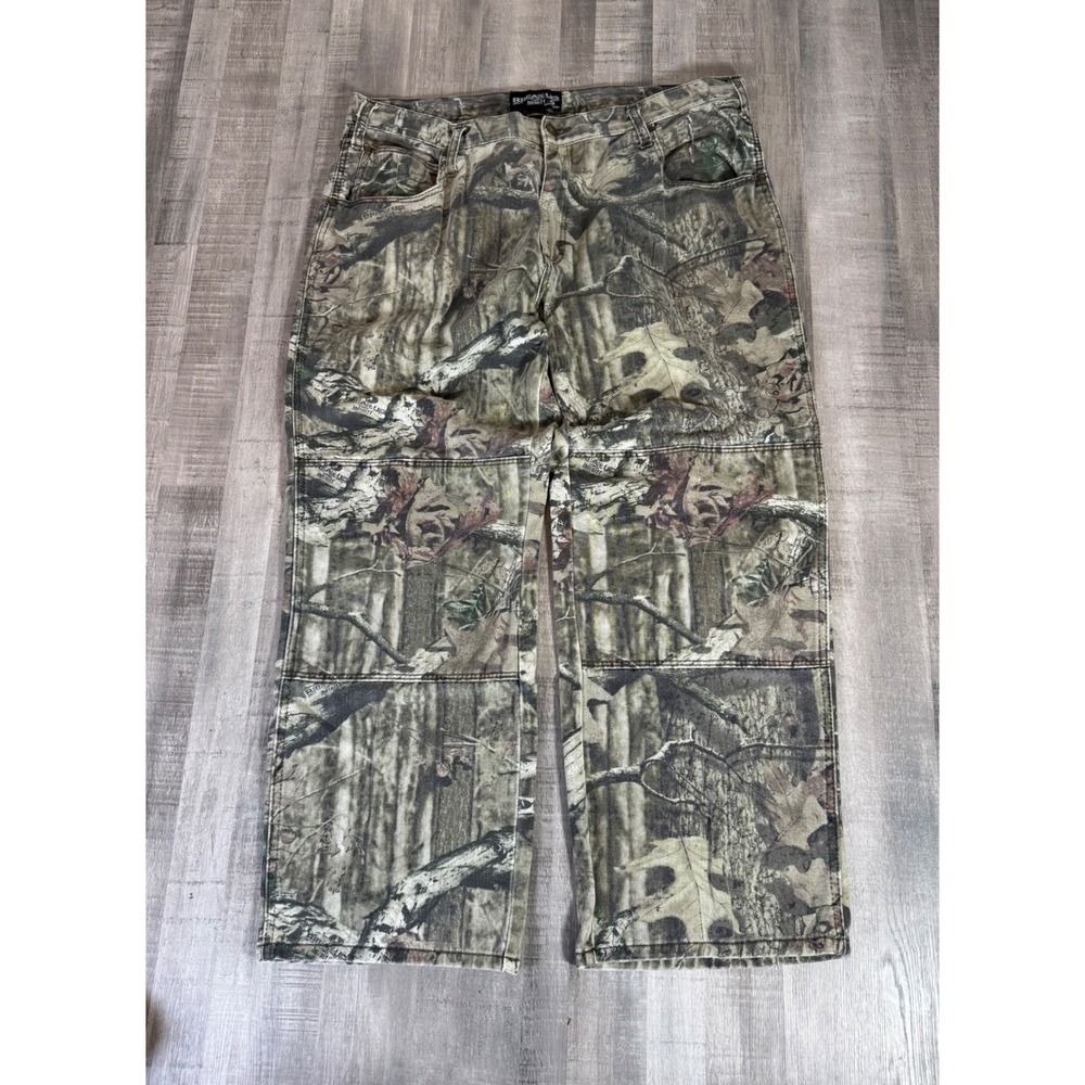 Mossy Oak Break-Up Infinity Camo Double Knee Pants Mens 38x30 Cotton Hunting